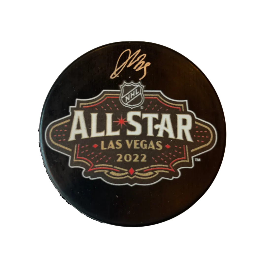 Jordan Kyrou St Louis Blues Autographed 2022 All Star Game Logo Puck - JSA COA