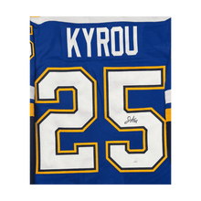 Jordan Kyrou St Louis Blues Autographed Adidas Home Jersey - JSA COA