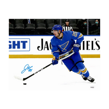 Jordan Kyrou St Louis Blues Autographed Alternate 11x14 Photo - JSA COA