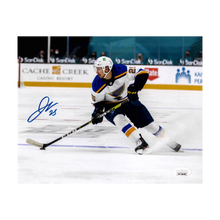 Jordan Kyrou St Louis Blues Autographed Away Photo - JSA COA