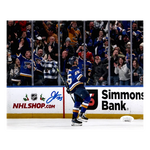 
Jordan Kyrou St Louis Blues Autographed Celebration Photo - JSA COA