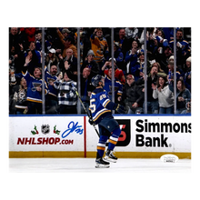 Jordan Kyrou St Louis Blues Autographed Celebration Photo - JSA COA