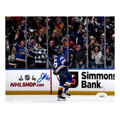 Jordan Kyrou St Louis Blues Autographed Celebration Photo - JSA COA