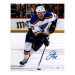 
Jordan Kyrou St Louis Blues Autographed Skating Photo - JSA COA — Front
