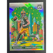 Jordan Love 2024 Panini Donruss Optic Downtown Card #5