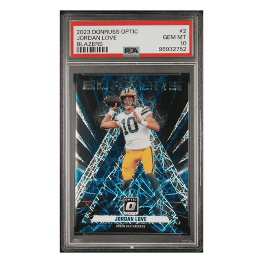 Jordan Love PSA 10 2023 Panini Donruss Optic Blazers Case Hit Card #2