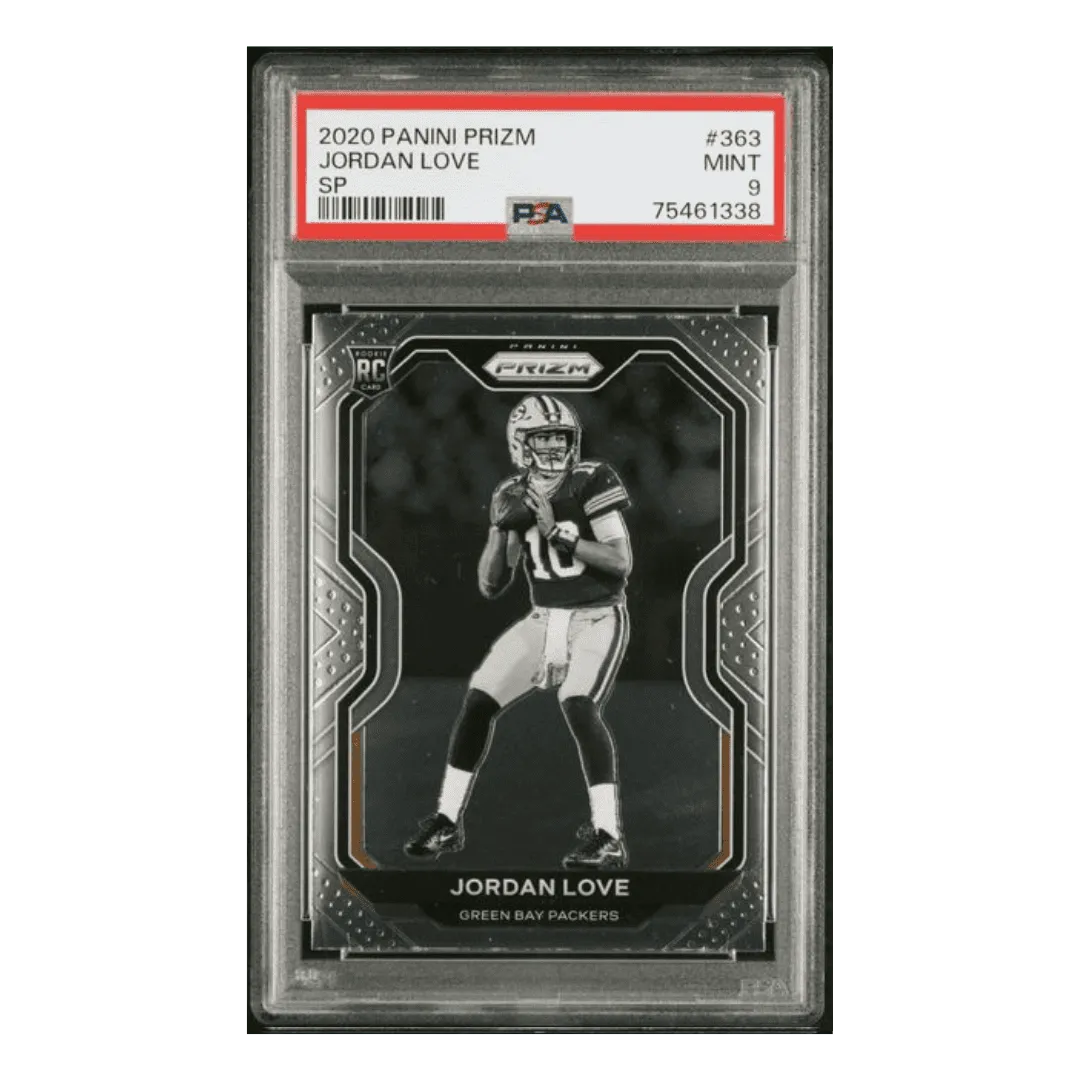 Jordan Love PSA 9 2020 Panini Prizm SP Rookie RC Card #363