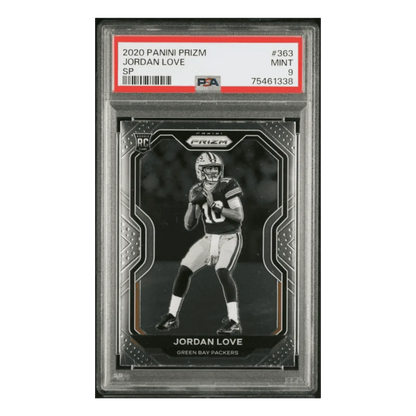 Jordan Love PSA 9 2020 Panini Prizm SP Rookie RC Card #363
