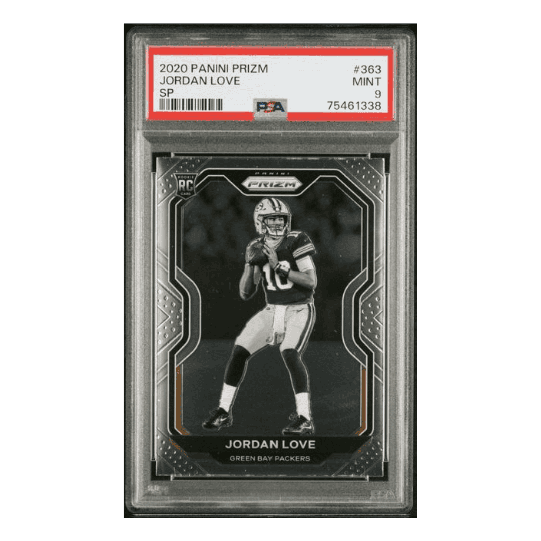 Jordan Love PSA 9 2020 Panini Prizm SP Rookie RC Card #363