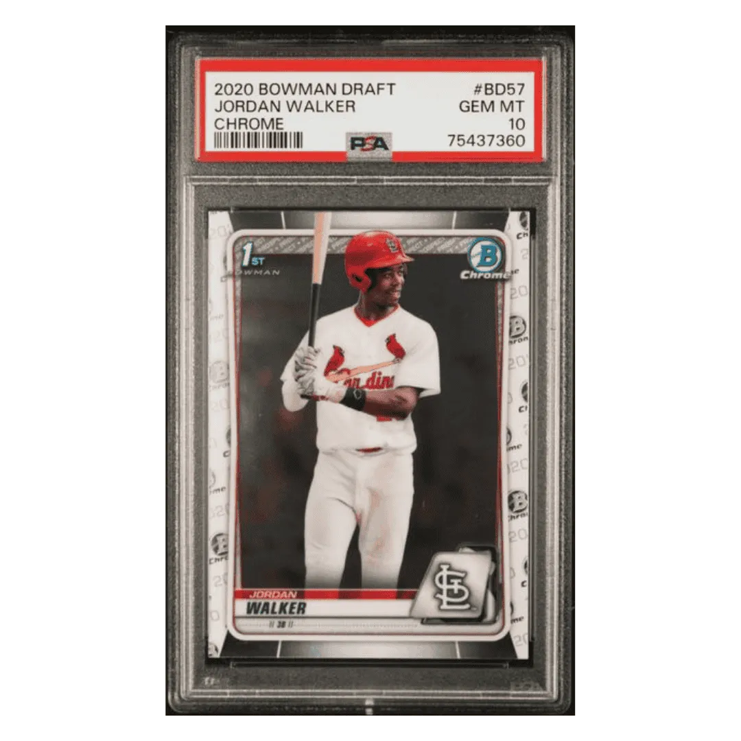 Jordan Walker PSA 10 2020 Bowman Draft Chrome Card #BD57