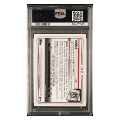 Jordan Walker PSA 10 2020 Bowman Draft Chrome Card #BD57