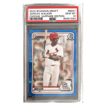 Jordan Walker PSA 10 2020 Bowman Draft Chrome Sapphire Edition Card #BD57