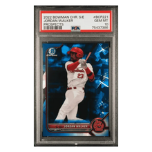 Jordan Walker PSA 10 2022 Bowman Chrome Sapphire Edition Prospects Card #BCP221