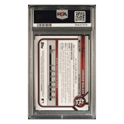 Jordan Walker PSA 10 2022 Bowman Sapphire Edition Chrome Prospects Card #BCP20