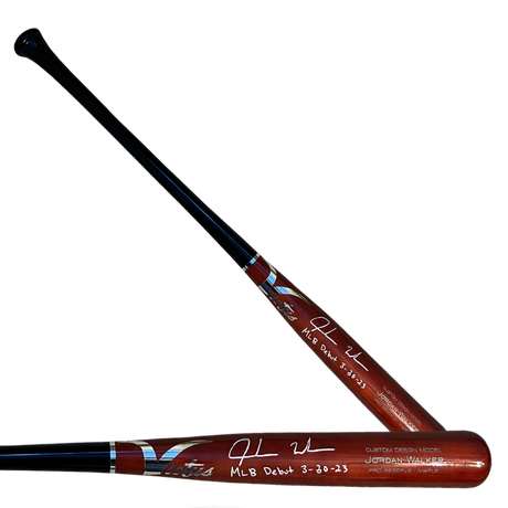 Jordan Walker St Louis Cardinals Autographed Maple Victus Custom Design Model Bat with Inscription- MLB COA