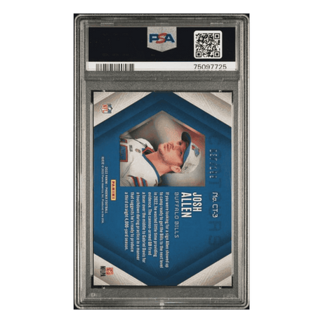 Josh Allen PSA 9 2022 Panini Phoenix Contours Red #d/199 Card #CT3