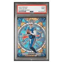 Josh Allen PSA 9 2023 Panini Mosaic Stained Glass Case Hit Card #SG5