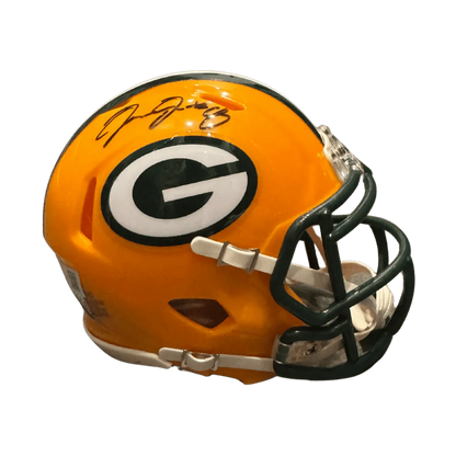 Josh Jacobs Green Bay Packers Autographed Mini Speed Helmet - Beckett COA