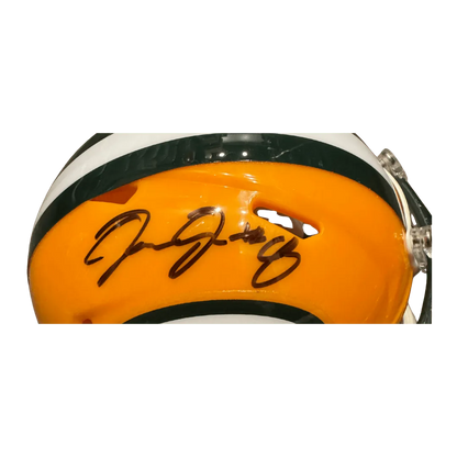Josh Jacobs Green Bay Packers Autographed Mini Speed Helmet - Beckett COA