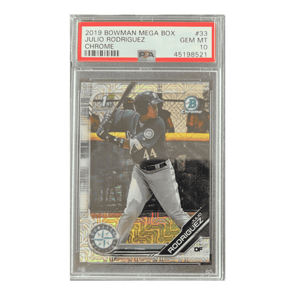 Julio Rodriguez PSA 10 2019 Bowman Mega Box Chrome Card #33