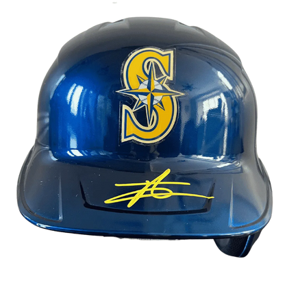 Julio Rodriguez Seattle Mariners Autographed Pro Replica Full Size Batting Helmet - MLB COA