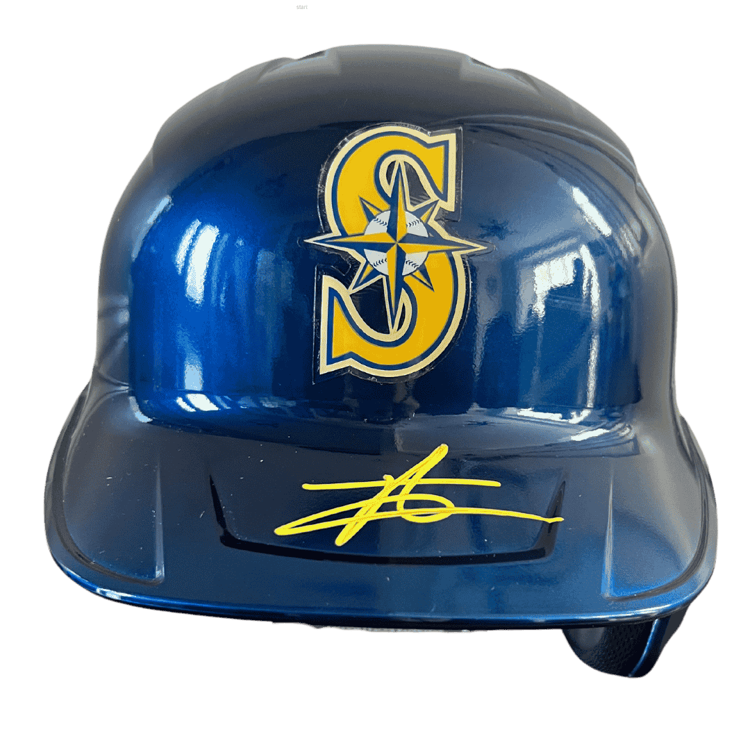 Julio Rodriguez Seattle Mariners Autographed Pro Replica Full Size Batting Helmet - MLB COA