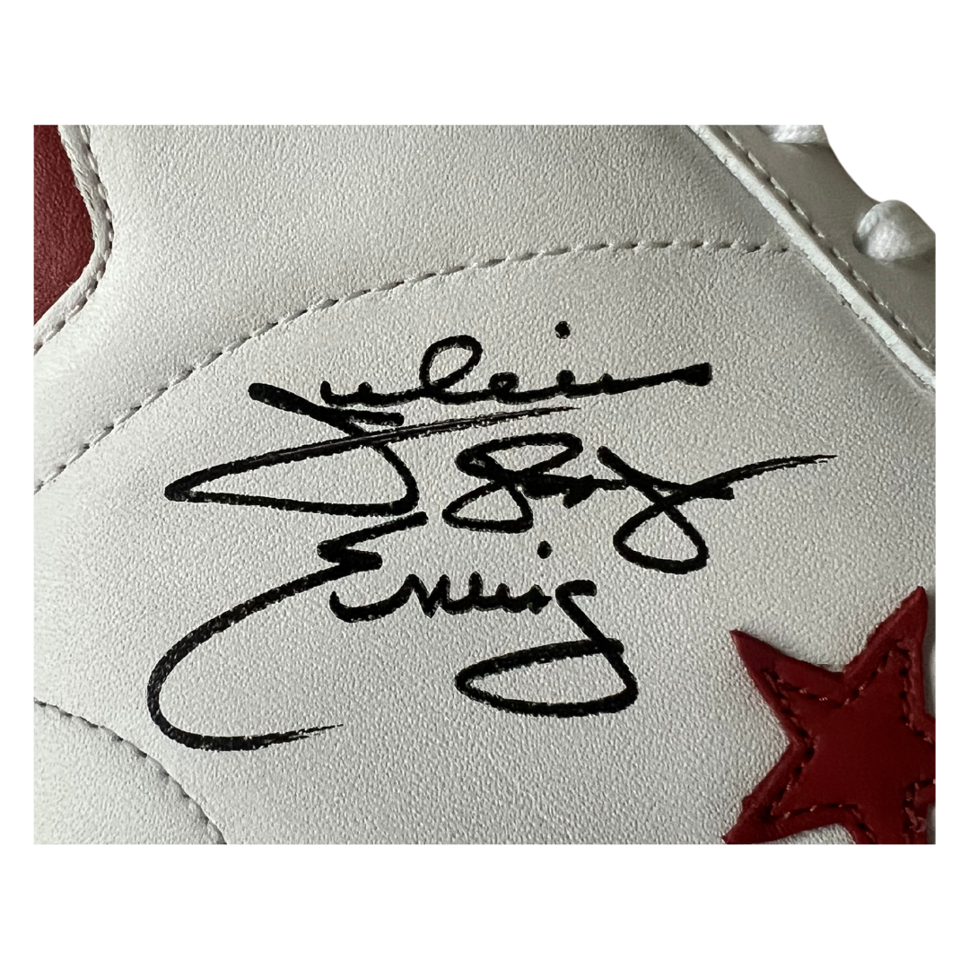 Julius Erving Dr J Philadelphia 76ers Autographed Converse All Star Sneaker - JSA COA