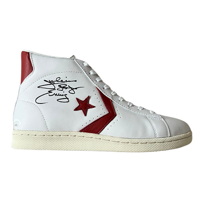 Julius Erving Dr J Philadelphia 76ers Autographed Converse All Star Sneaker - JSA COA