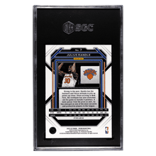 Julius Randle SGC 10 2022-23 Panini Prizm Red Sparkle Prizm Card #7