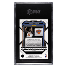 Julius Randle SGC 10 2022-23 Panini Prizm Red Sparkle Prizm Card #7