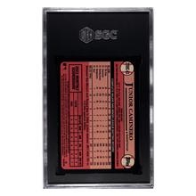 Junior Caminero SGC 9 2024 Topps Chrome '89 Design Autographed Rookie RC Card #2T89C-63