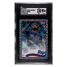 Junior Caminero SGC 9 2024 Topps Chrome '89 Design Autographed Rookie RC Card #2T89C-63