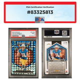 Justin Herbert PSA 9 2023 Mosaic Blue Straight Fire #D 08/99 #SF-JHE