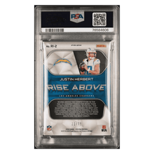 Justin Herbert PSA 9 2020 Panini Spectra Rise Above #d/75 Card #RI2