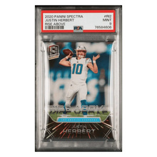 Justin Herbert PSA 9 2020 Panini Spectra Rise Above #d/75 Card #RI2