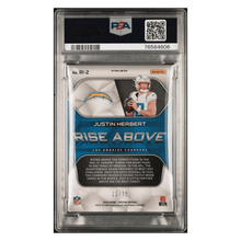 Justin Herbert PSA 9 2020 Panini Spectra Rise Above #d/75 Card #RI2