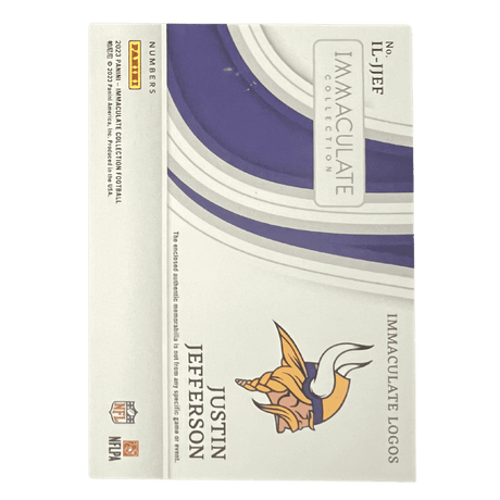 Justin Jefferson 2023 Panini Immaculate Logos #d / 25 Card #IL-JJEF