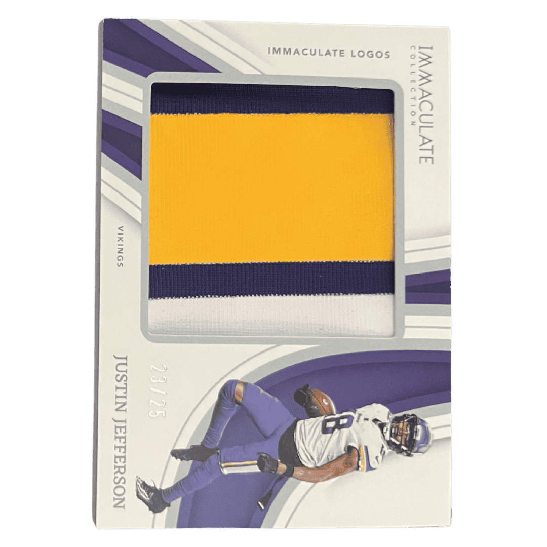 Justin Jefferson 2023 Panini Immaculate Logos #d / 25 Card #IL-JJEF