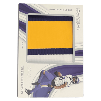 Justin Jefferson 2023 Panini Immaculate Logos #d / 25 Card #IL-JJEF