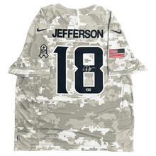 Justin Jefferson Minnesota Vikings Salute to Service Nike Dri Fit Autographed Jersey - Beckett COA