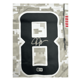 Justin Jefferson Minnesota Vikings Salute to Service Nike Dri Fit Autographed Jersey - Beckett COA