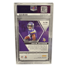 Justin Jefferson PSA 10 2020 Panini Mosaic Camo Pink Rookie RC Card #209