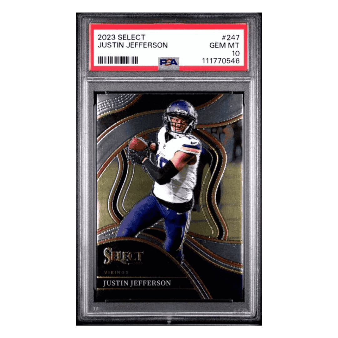 Justin Jefferson PSA 10 2023 Panini Select Card #247