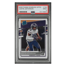 Justin Jefferson PSA 9 2020 Panini Donruss Optic Rated Rookie Card #163