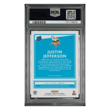 Justin Jefferson PSA 9 2020 Panini Donruss Optic Rated Rookie Card #163