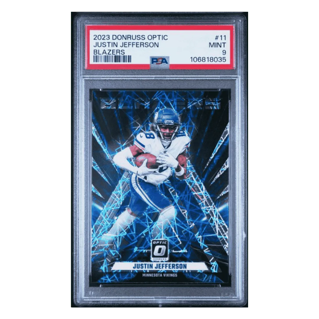 Justin Jefferson PSA 9 2023 Panini Donruss Optic Blazers Card #11
