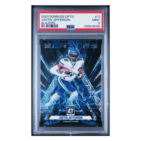Justin Jefferson PSA 9 2023 Panini Donruss Optic Blazers Card #11