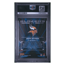 Justin Jefferson PSA 9 2023 Panini Donruss Optic Blazers Case Hit Card #11