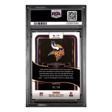 Justin Jefferson PSA 9 2024 Panini Select Gold Shock #d/ 10 Card #174