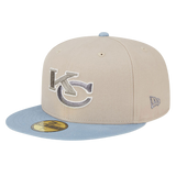 Kansas City Chiefs 2003 Pro Bowl Patch Twill New Era Stone 59FIFTY Fitted Hat